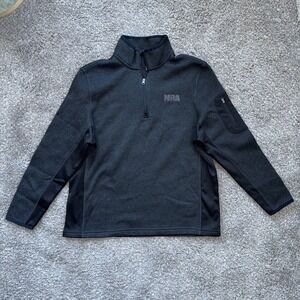 NRA Men's‎ Quarter Zip Shooting Pullover Black Size Large